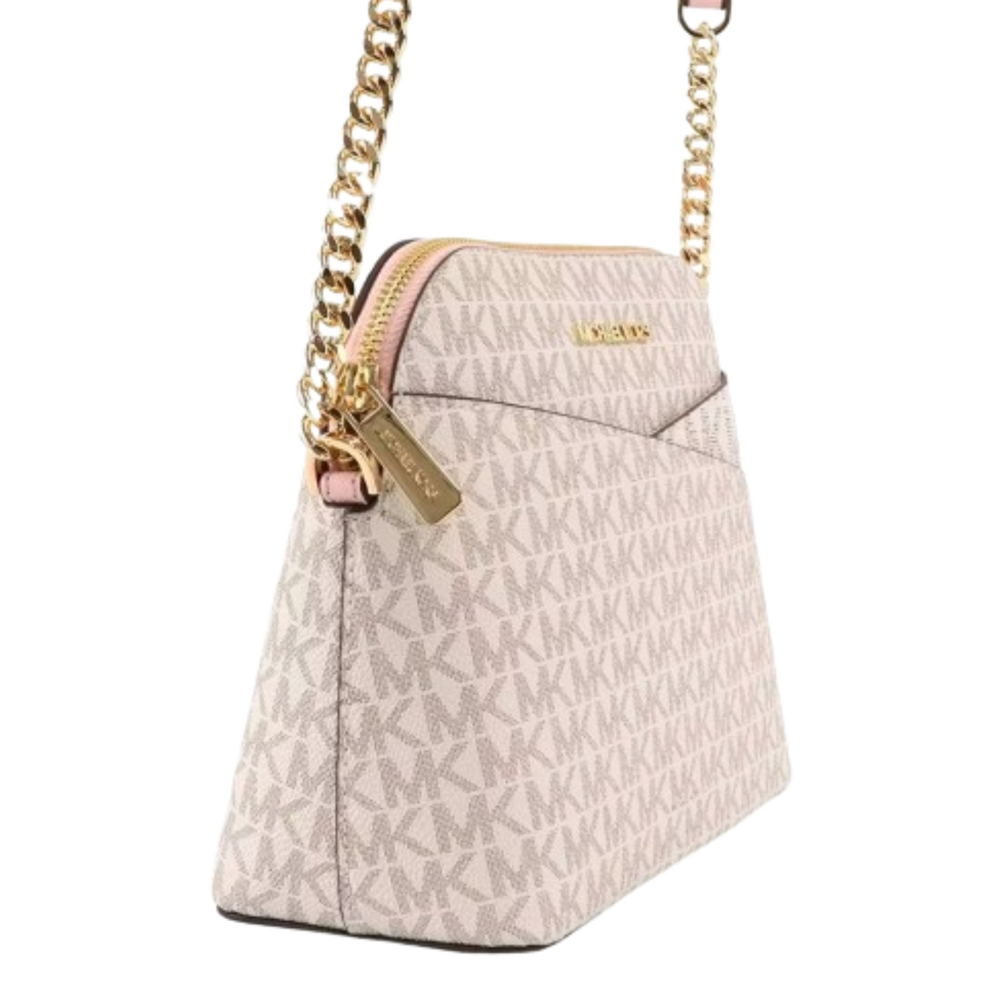 Bolsa Michael Kors Jet Set Travel Medium Logo Crossbody Dome Ivory