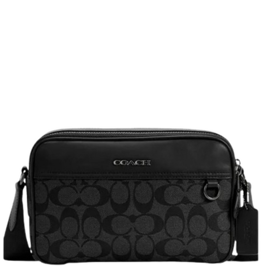 Bandolera Coach Graham In Signature Canvas Black