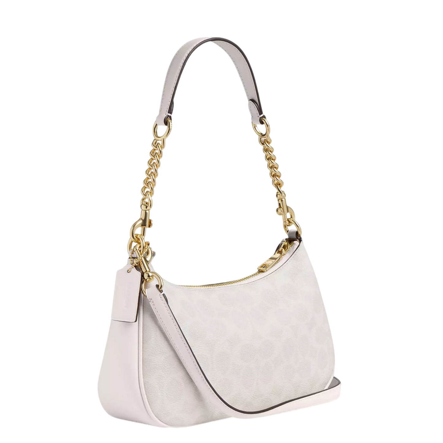 Bolsa Coach Teri Shoulder Bag In Signature Canvas White Chalk