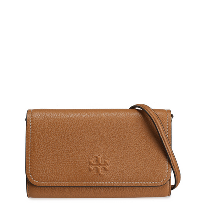 Bolsa Tory Burch Thea Flat Wallet Crossbody Tiramisu