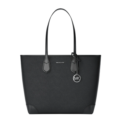 Bolsa Michael Kors Eva Large Saffiano Leather Tote Bag Black
