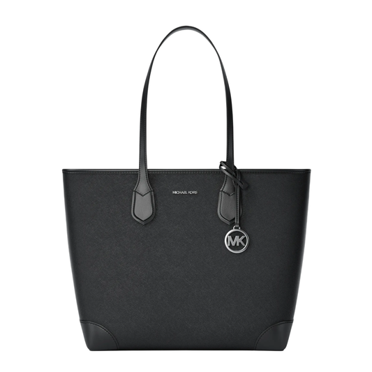 Bolsa Michael Kors Eva Large Saffiano Leather Tote Bag Black