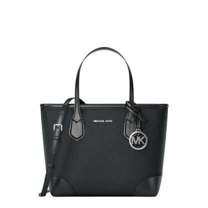 Bolsa Michael Kors Eva Extra-Small Saffiano Leather Convertible Tote Bag Black
