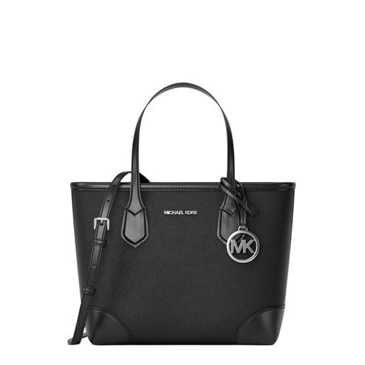 Bolsa Michael Kors Eva Extra-Small Saffiano Leather Convertible Tote Bag Black