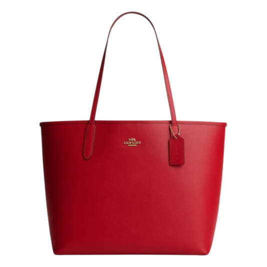 Bolsa Coach City Tote Bag Bright Cardinal