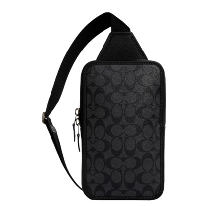 Bandolera Coach Sullivan Pack In Signature Canvas Black