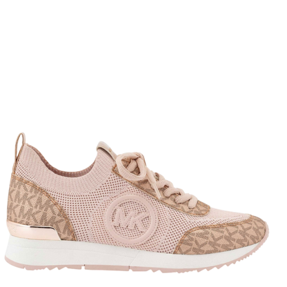 Tenis Michael Kors Jenkins Metallic Stretch Knit Trainer Powder Blush