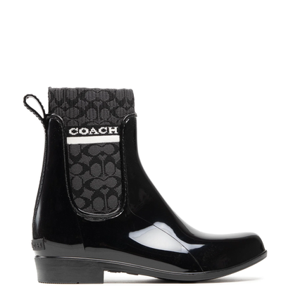 Botas Coach Rivington Rain Bootie Black
