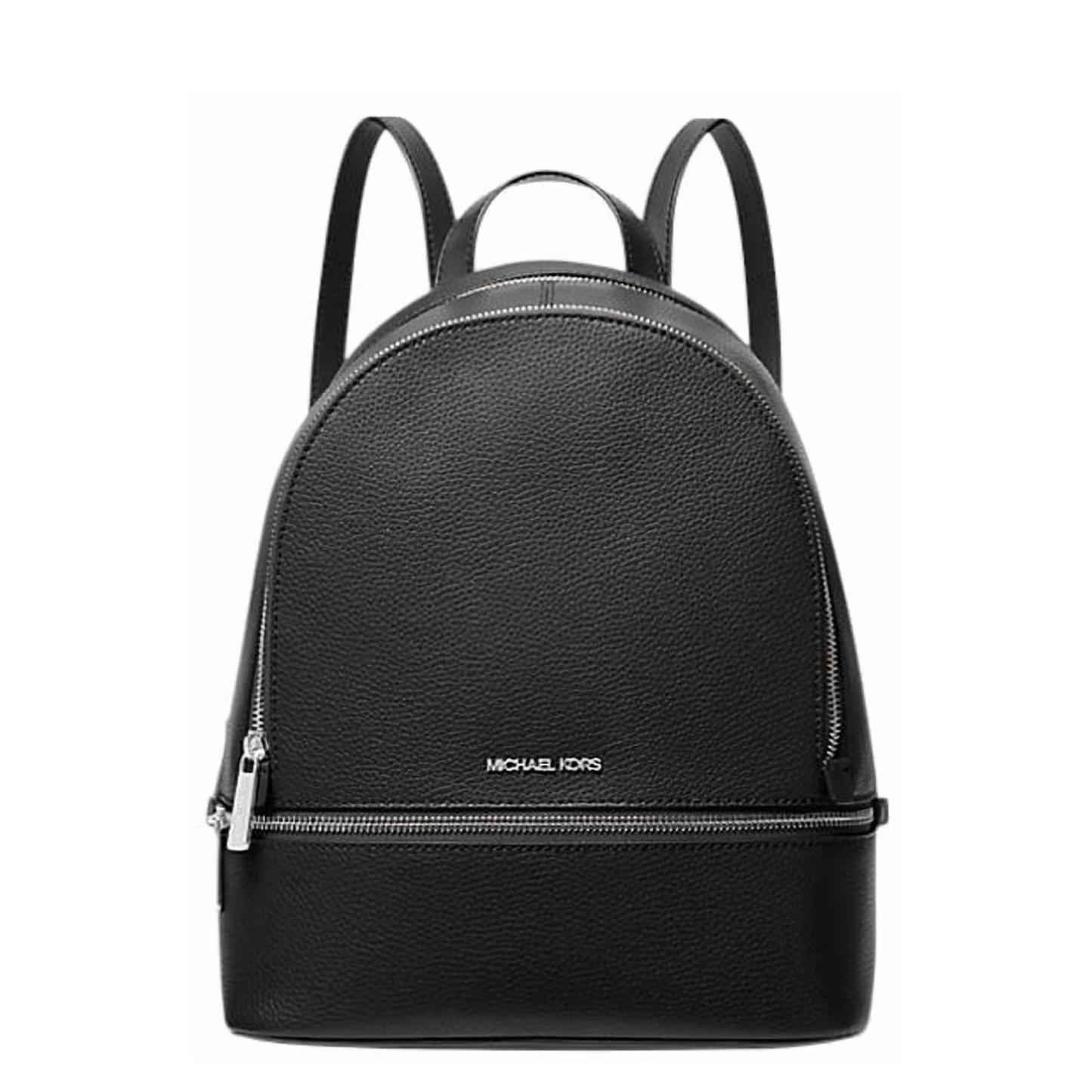 Mochila Michael Kors Rhea Medium Pebbled Leather Backpack Black
