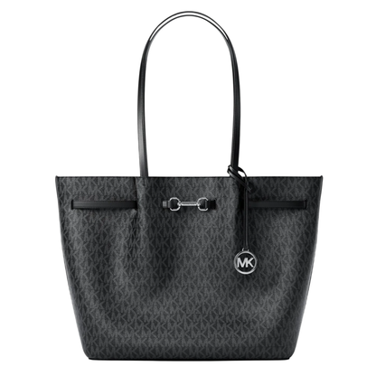 Bolsa Michael Kors Carson Large Signature Logo Tote Bag Black