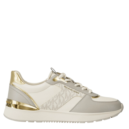 Tenis Michael Kors Remy Trainer Faux Leather Vanilla Combo