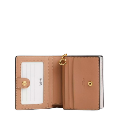 Cartera Coach Snap Wallet In Signature Canvas With Floral Print