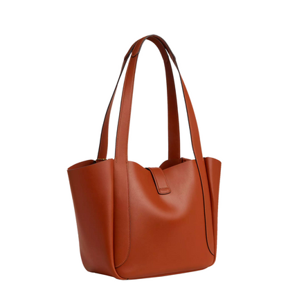Bolsa Coach Hadley Turnlock Tote Tan