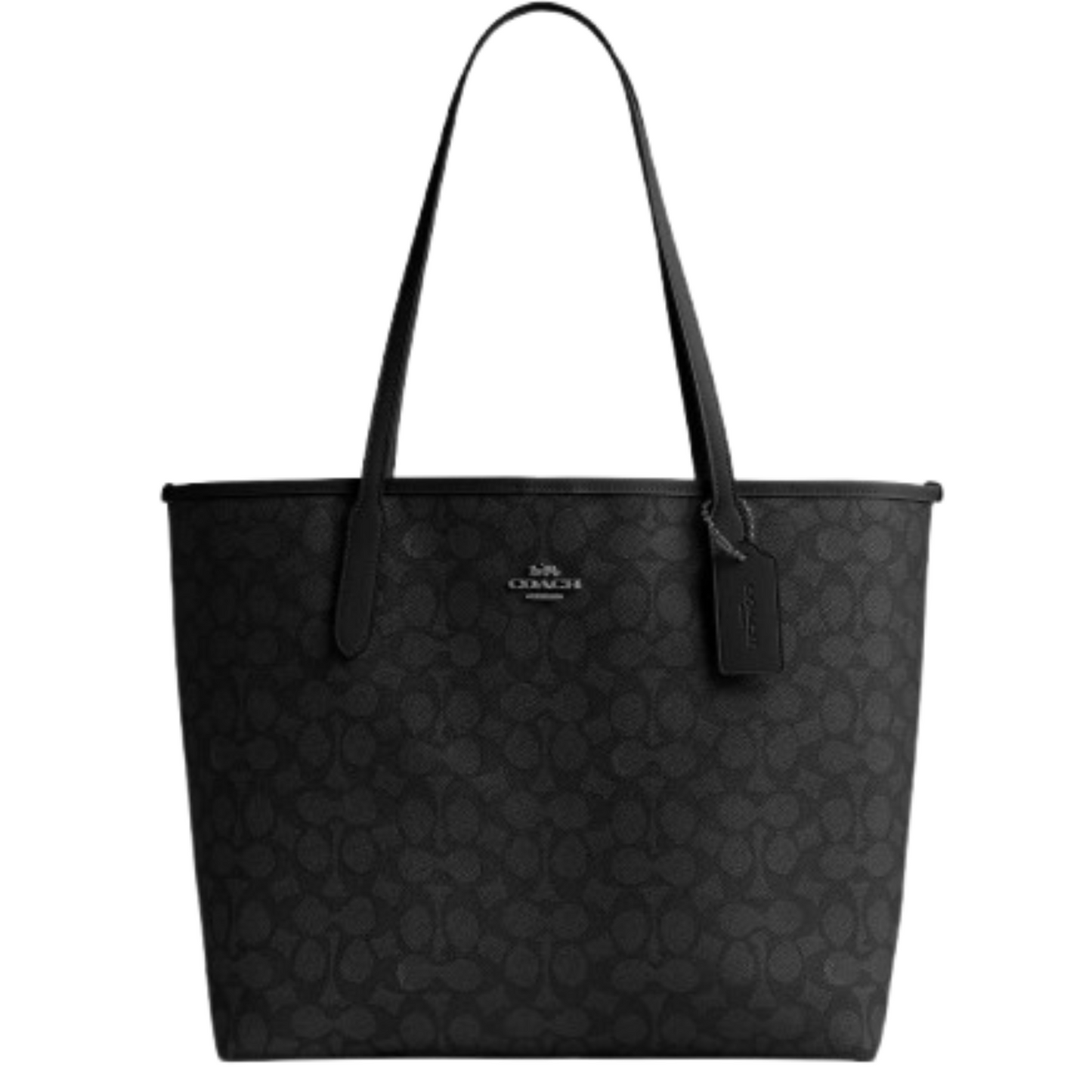 Bolsa Coach City Tote In Signature Canvas Black