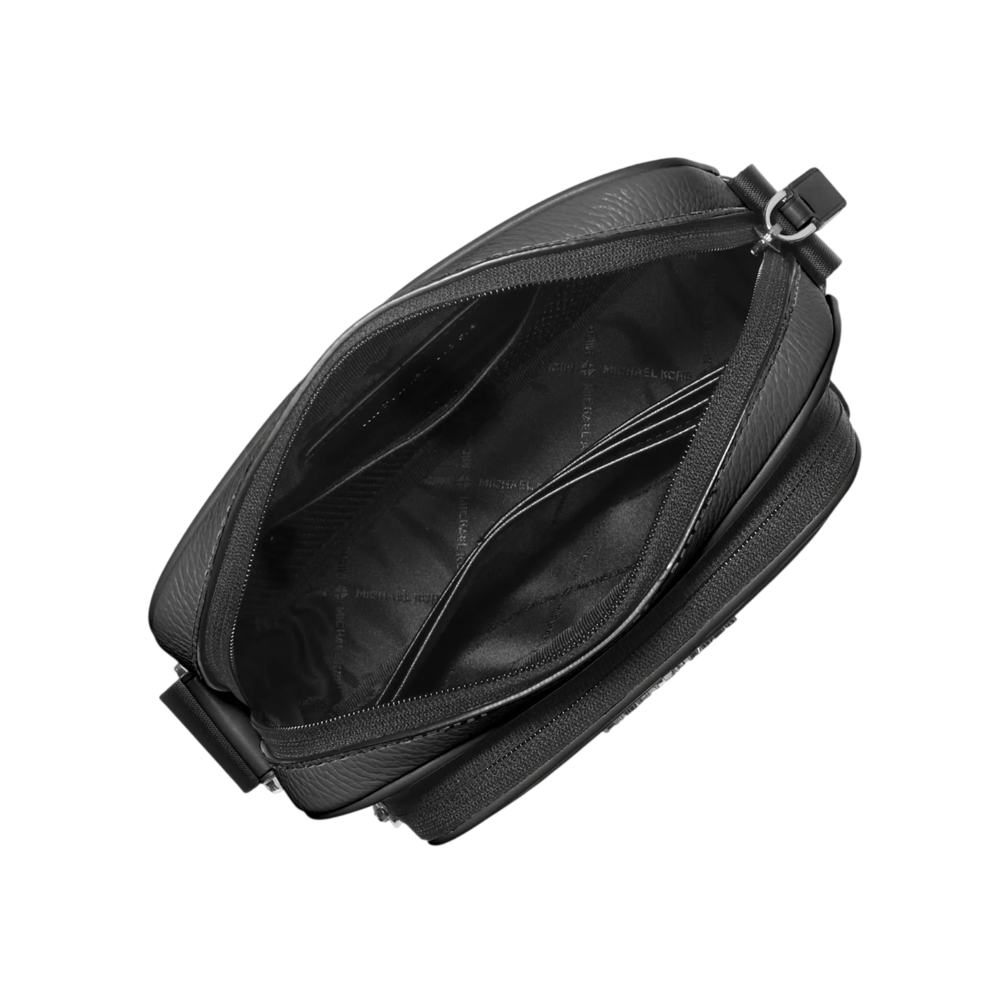 Bandolera Michael Kors Cooper Pebbled Leather Camera Bag Black