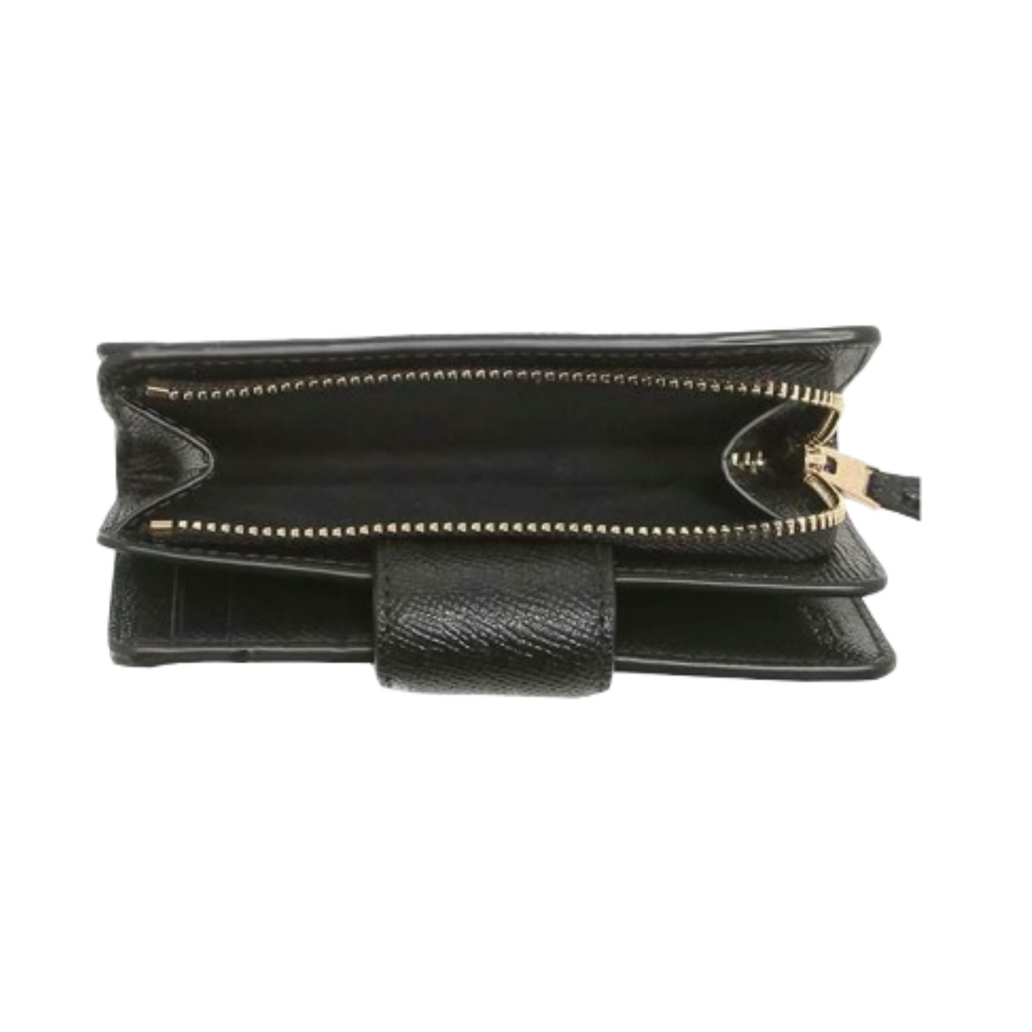 Cartera Coach Medium Corner Zip Wallet Black