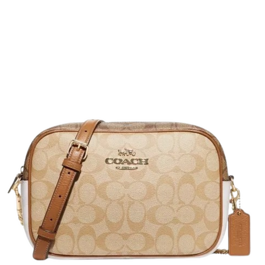 Bolsa Coach Jamie Camera Bag In Signature Canvas Khaki