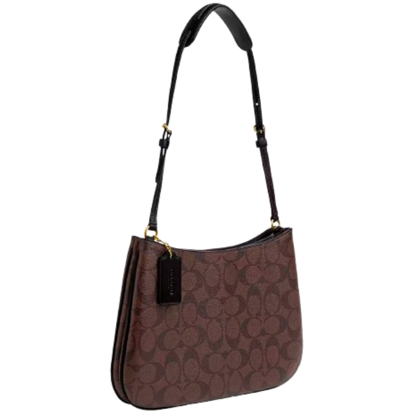 Bolsa Coach Penelope Shoulder Bag In Signature Canvas Brown Dark