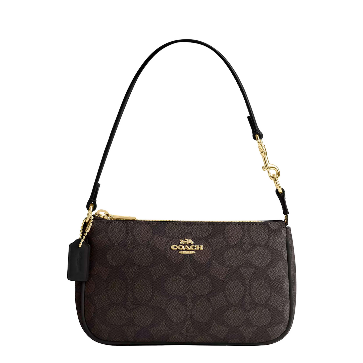 Bolsa Coach Nolita 19 In Signature Canvas Walnut Black