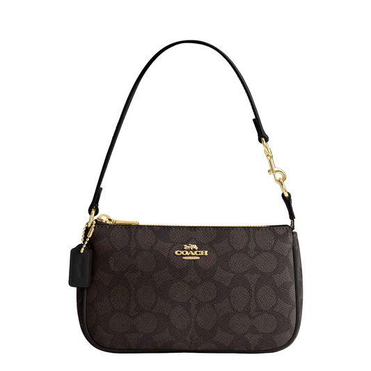 Bolsa Coach Nolita 19 In Signature Canvas Walnut Black