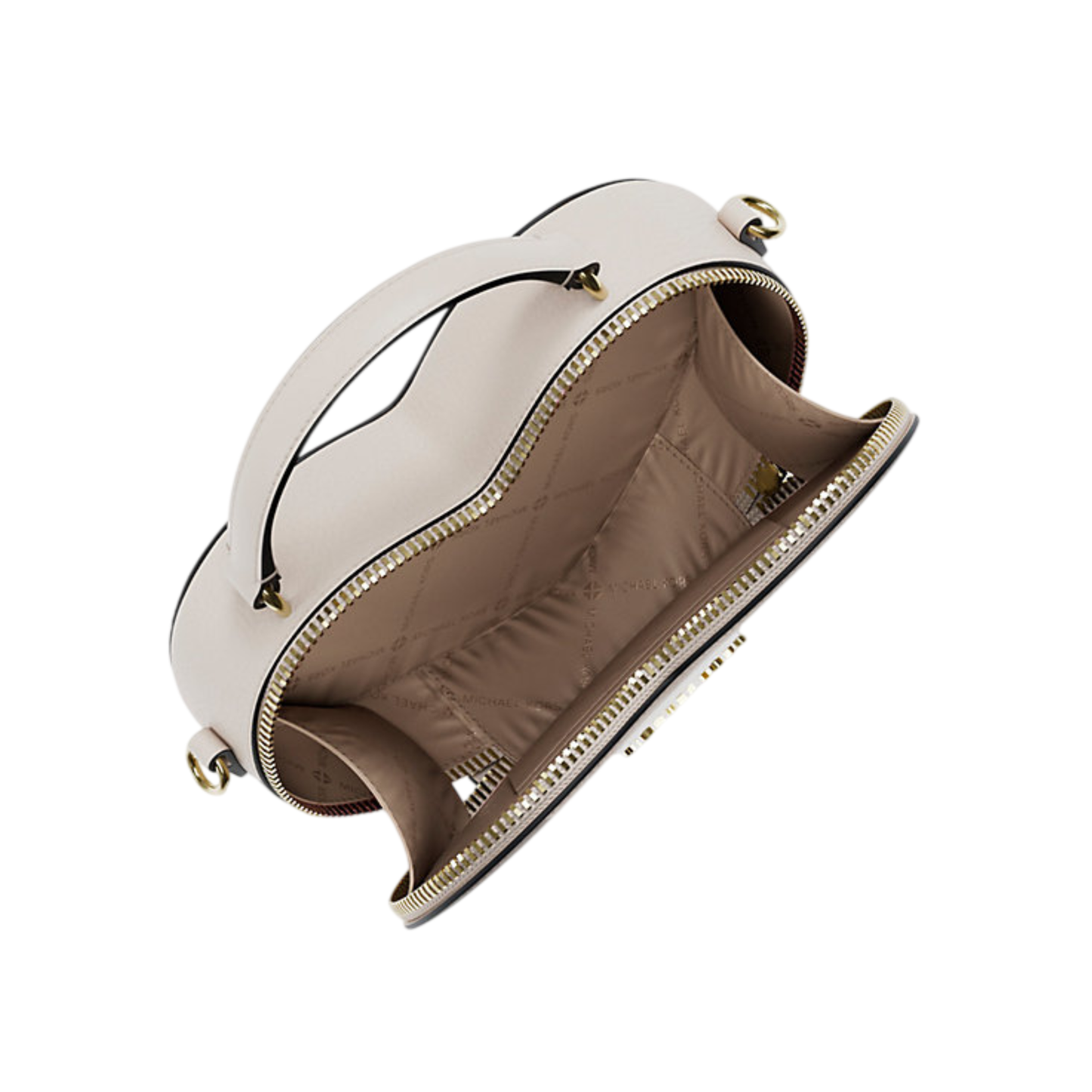 Bolsa Michael Kors Jet Set Small Heart Crossbody Bag Light Cream Multi