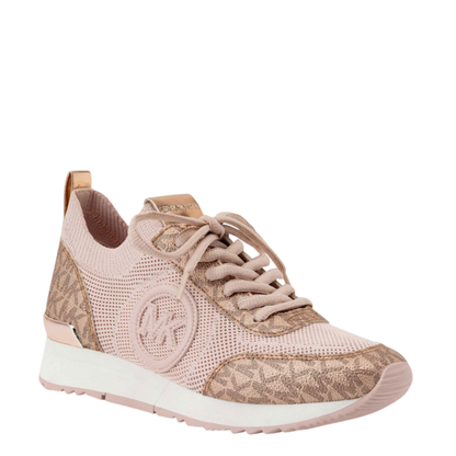 Tenis Michael Kors Jenkins Metallic Stretch Knit Trainer Powder Blush