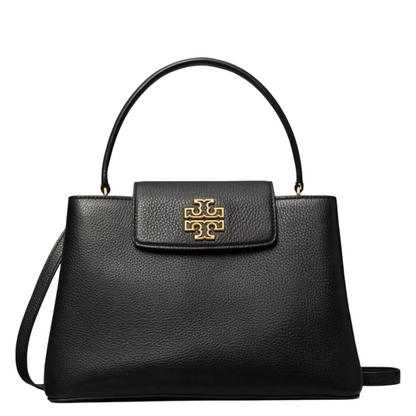 Bolsa Tory Burch Britten Small Satchel Black