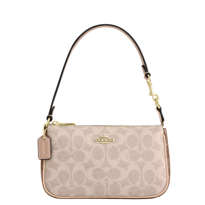 Bolsa Coach Nolita 19 In Blocked Signature Canvas Sand Tan