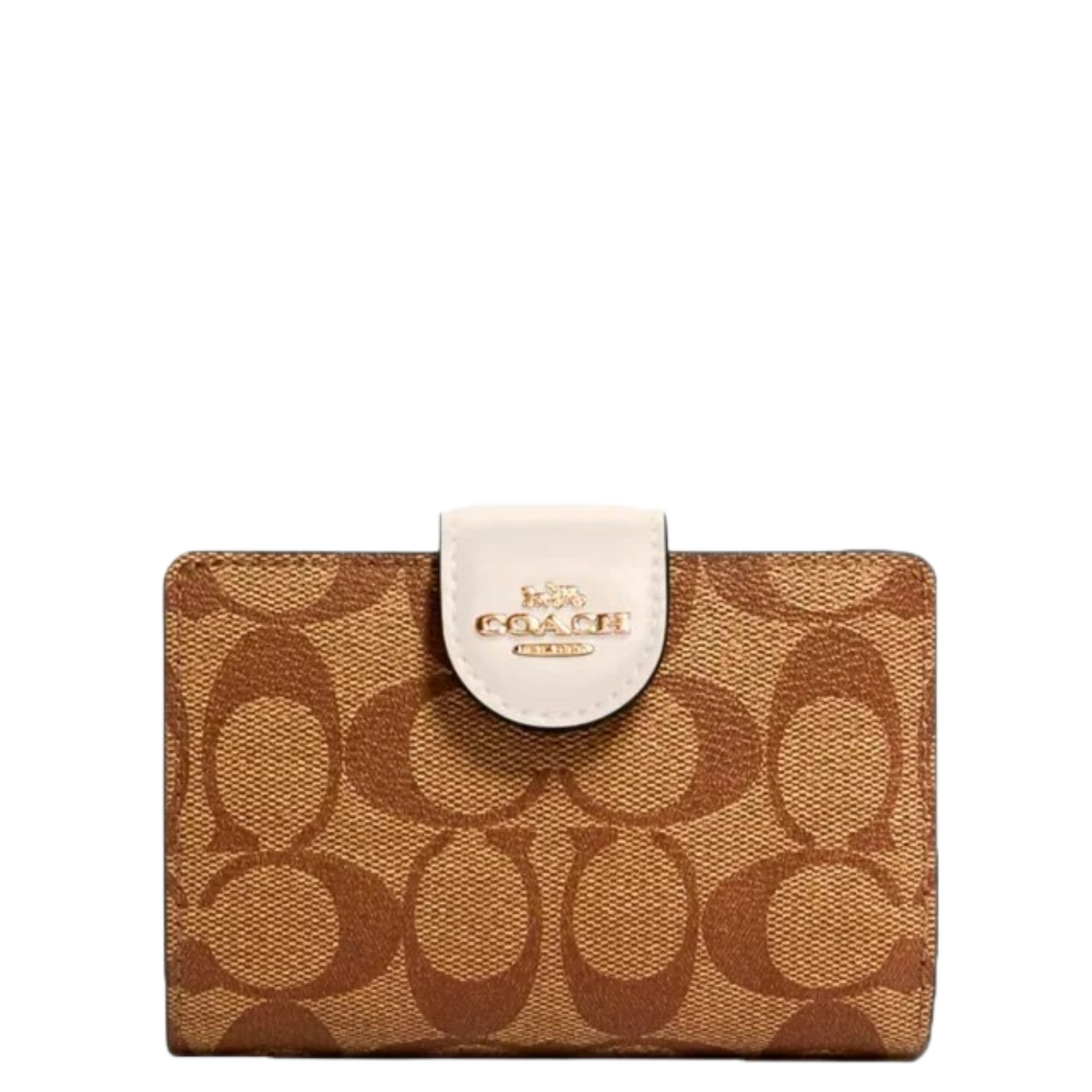 Cartera Coach Medium Corner Zip Wallet In Signature Canvas