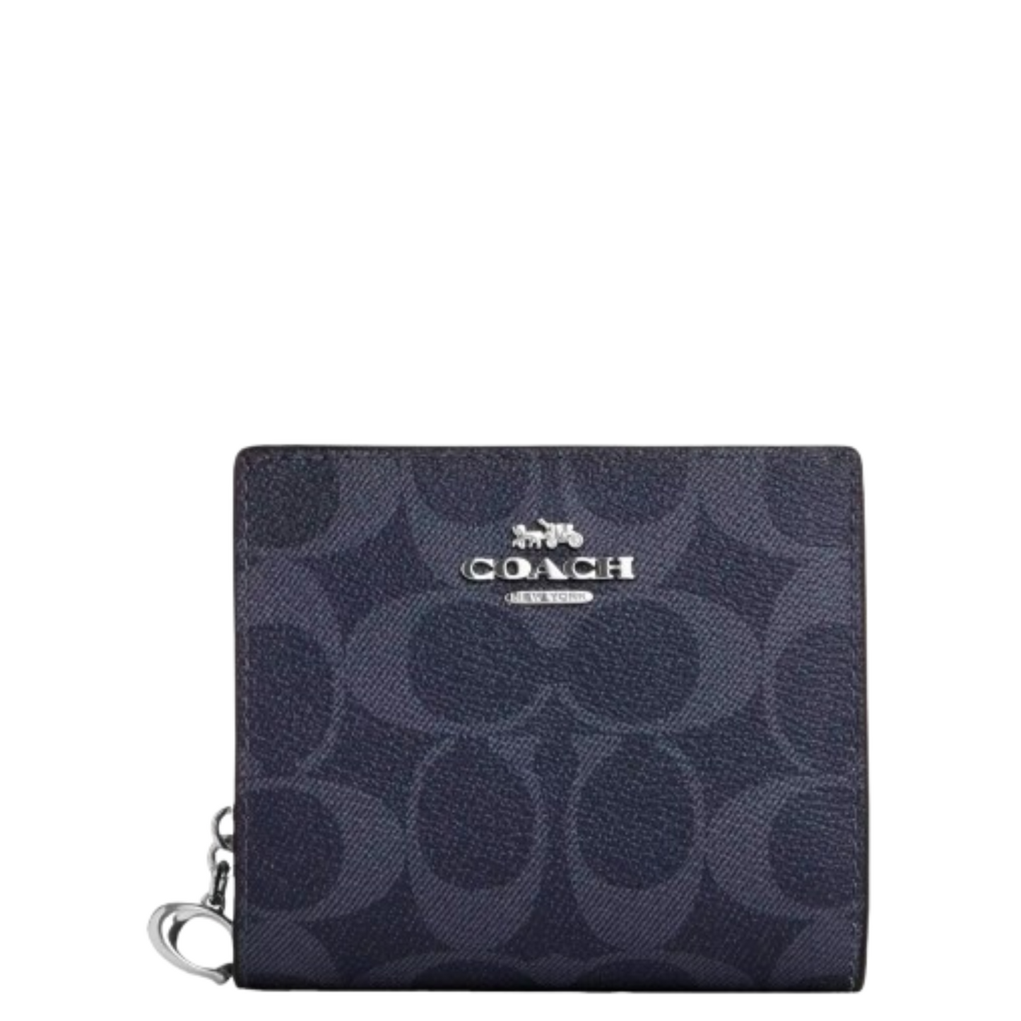 Cartera Snap Wallet In Signature Canvas Midnight Navy