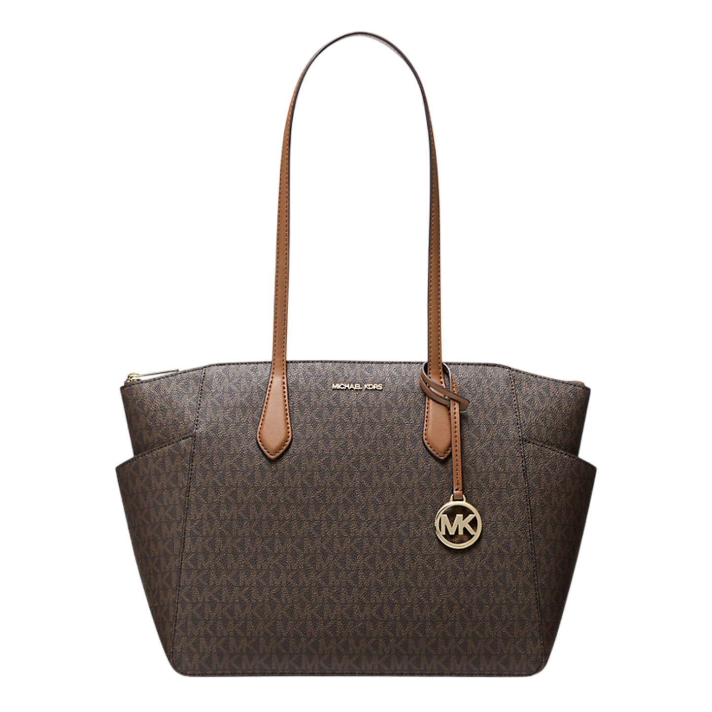 Bolsa Michael Kors Marilyn Medium Signature Logo Tote Bag Brown