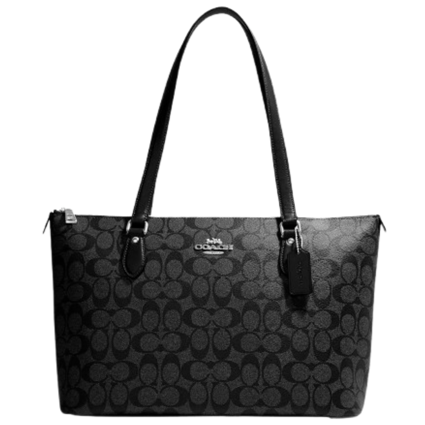 Bolsa Coach Gallery Tote In Signature Canvas Black