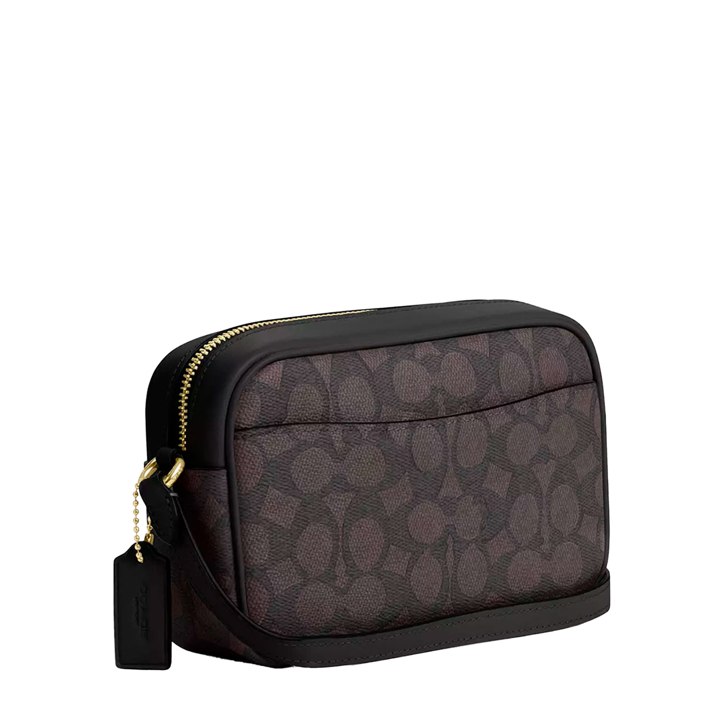 Bolsa Coach Mini Jamie Camera Bag In Signature Canvas Walnut Black