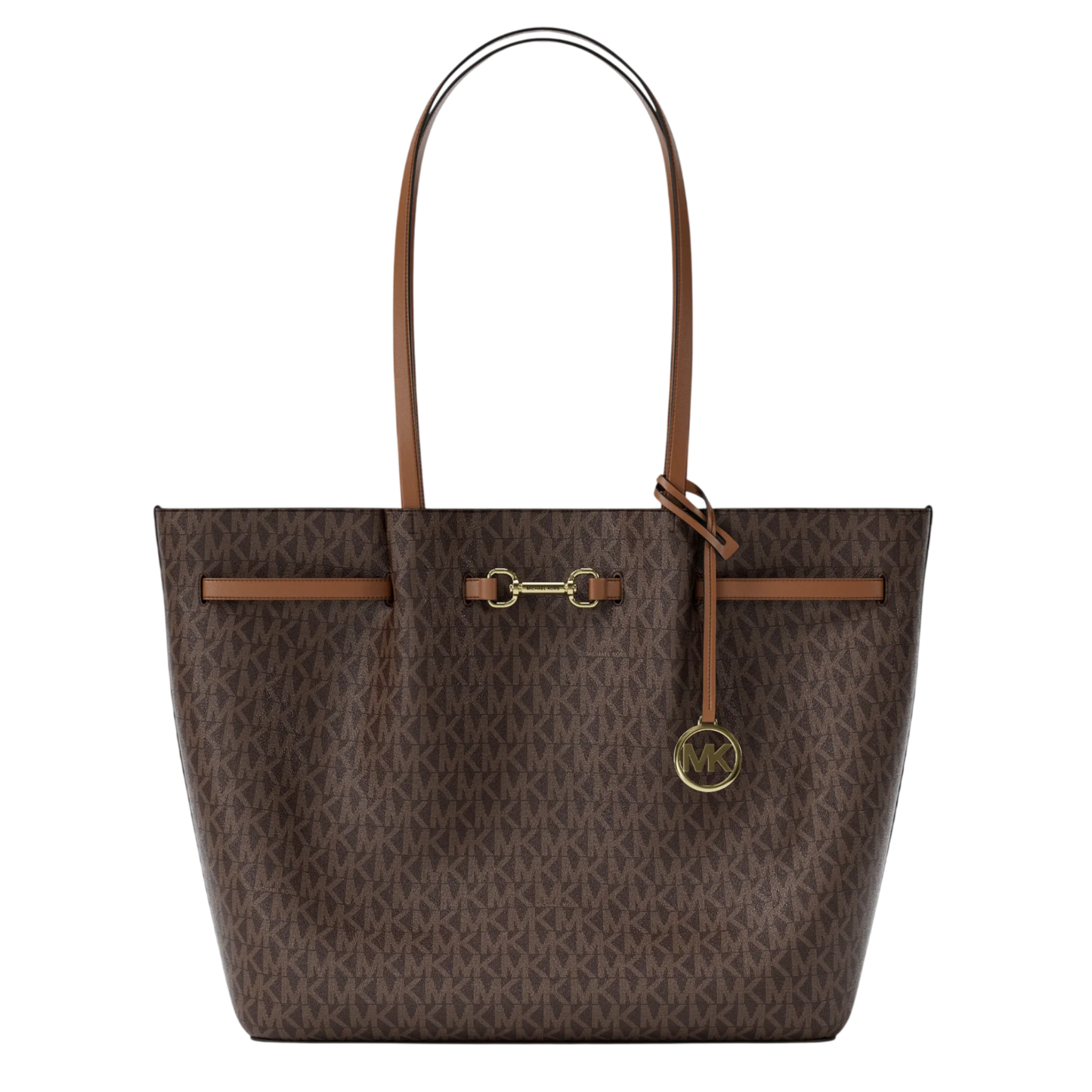 Bolsa Michael Kors Carson Large Signature Logo Tote Bag Brown