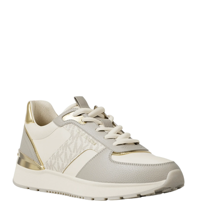 Tenis Michael Kors Remy Trainer Faux Leather Vanilla Combo