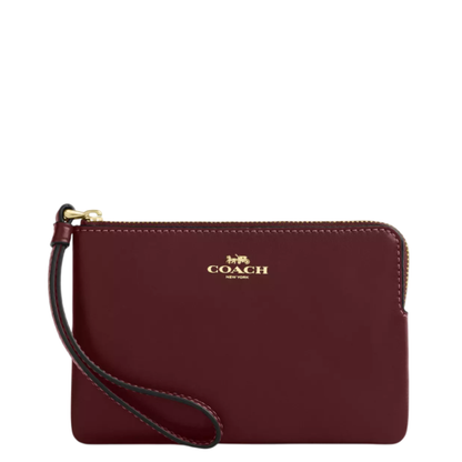 Monedero Coach Corner Zip Wristlet