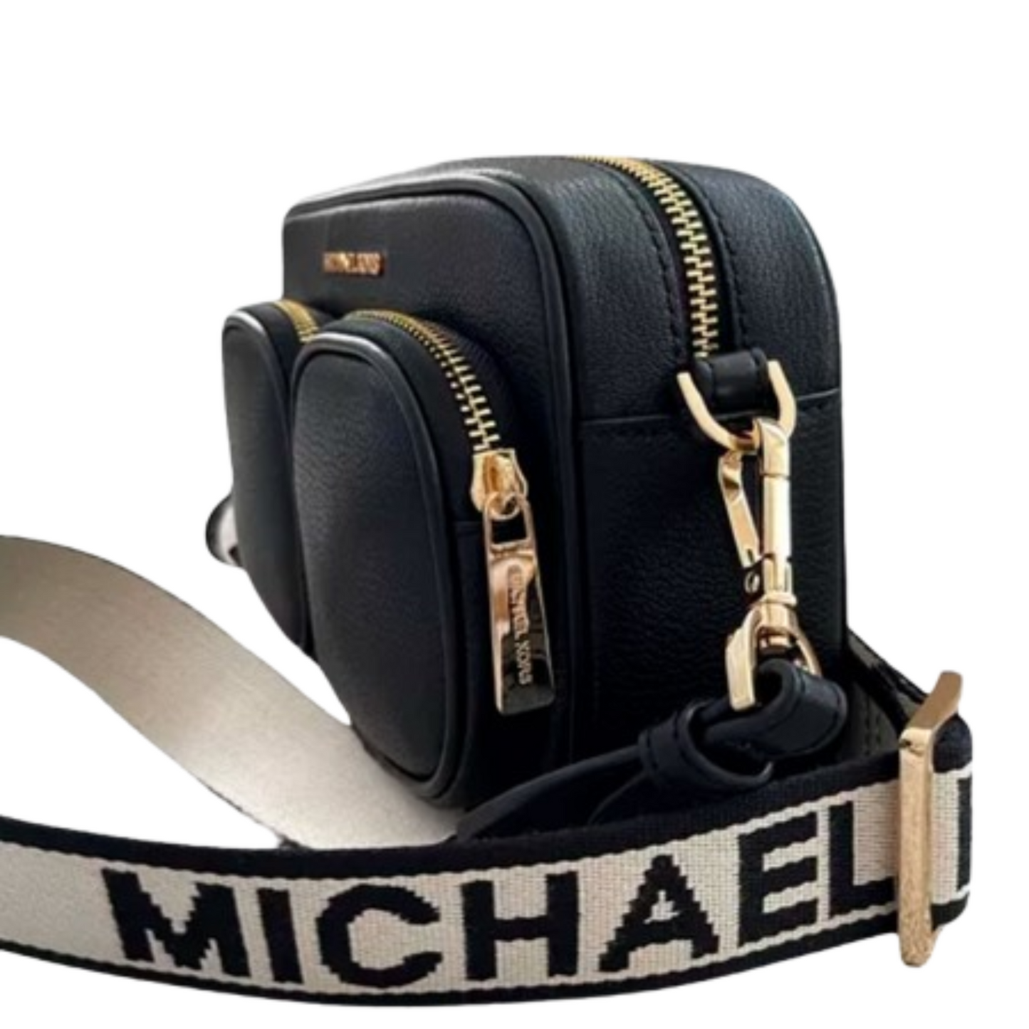 Bolsa Michael Kors Jet Set Medium Crossbody AirPods Black