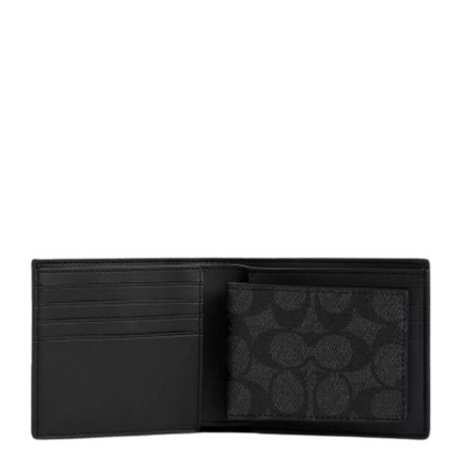 Cartera Coach 3 In 1 Signature Canvas Black