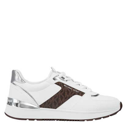 Tenis Michael Kors Remy Trainer Faux Leather OP White Brown