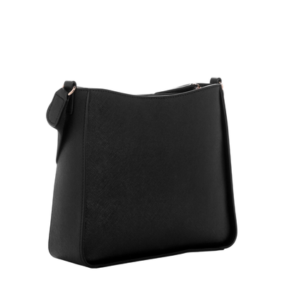 Bolsa Guess Cassidy Saffiano Crossbody Black