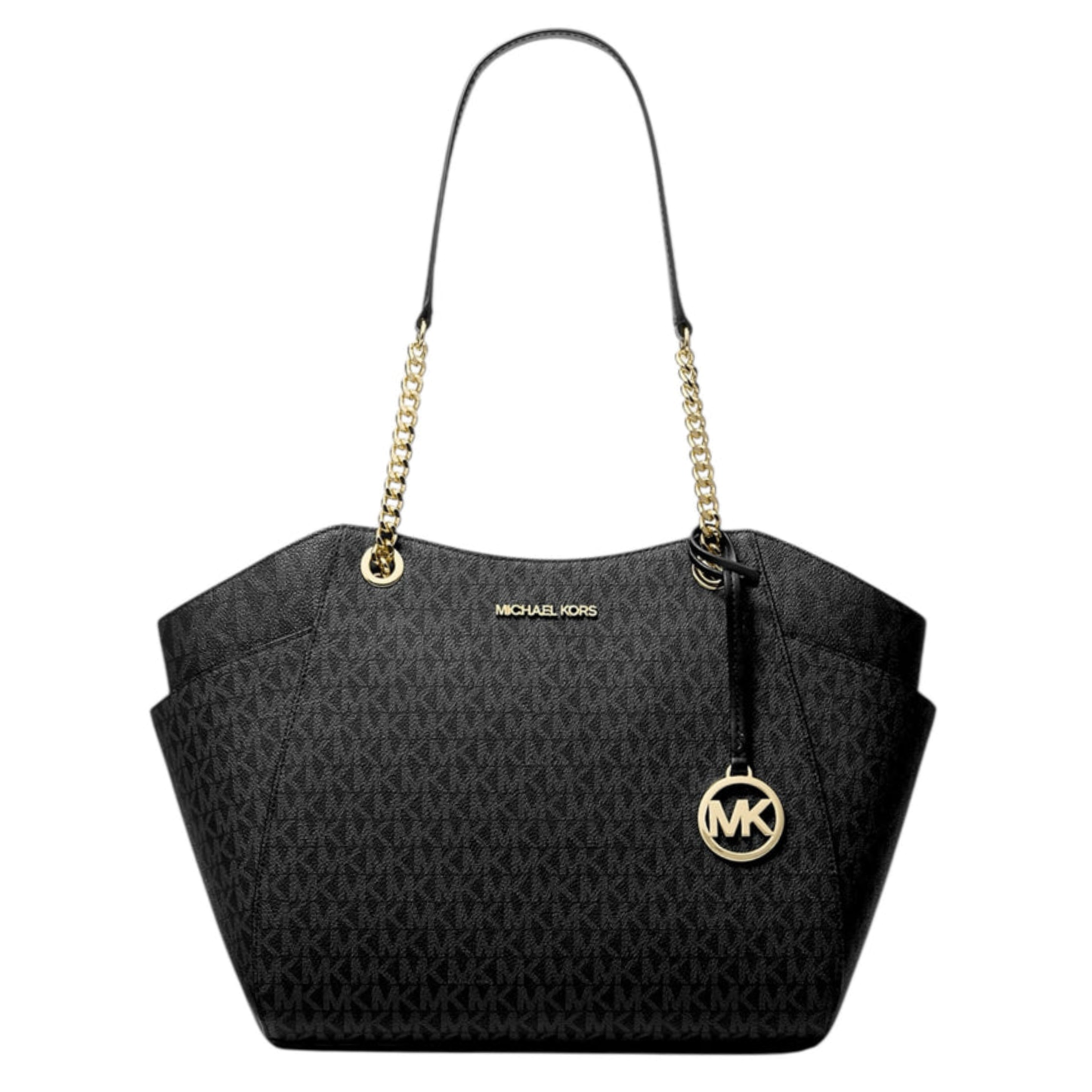 Bolsa Michael Kors Jet Set Large Logo Tote Bag Black