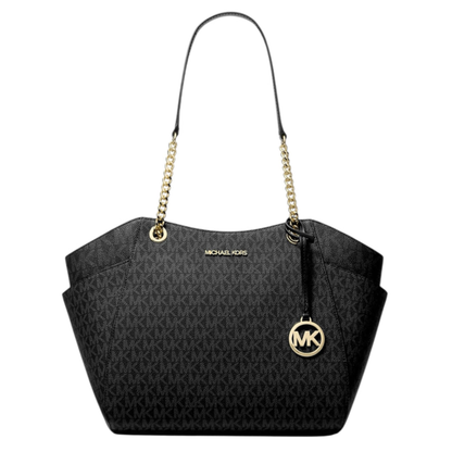 Bolsa Michael Kors Jet Set Large Logo Tote Bag Black
