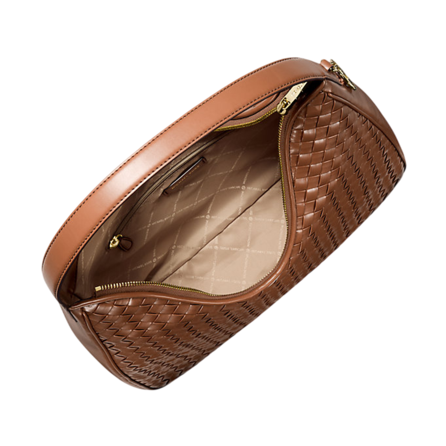 Bolsa Michael Kors Nayla Medium Woven Shoulder Bag Luggage