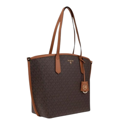 Bolsa Michael Kors Jane Large Logo Tote Bag Brown