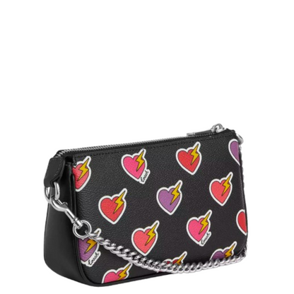 Bolsa Coach Nolita 19 With Heart Bolt Print Black Multi