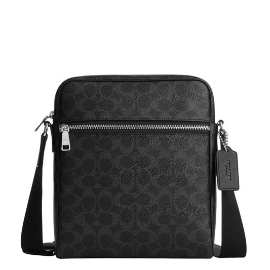 Bandolera Tristan Crossbody Bag 22 In Signature Canvas Black