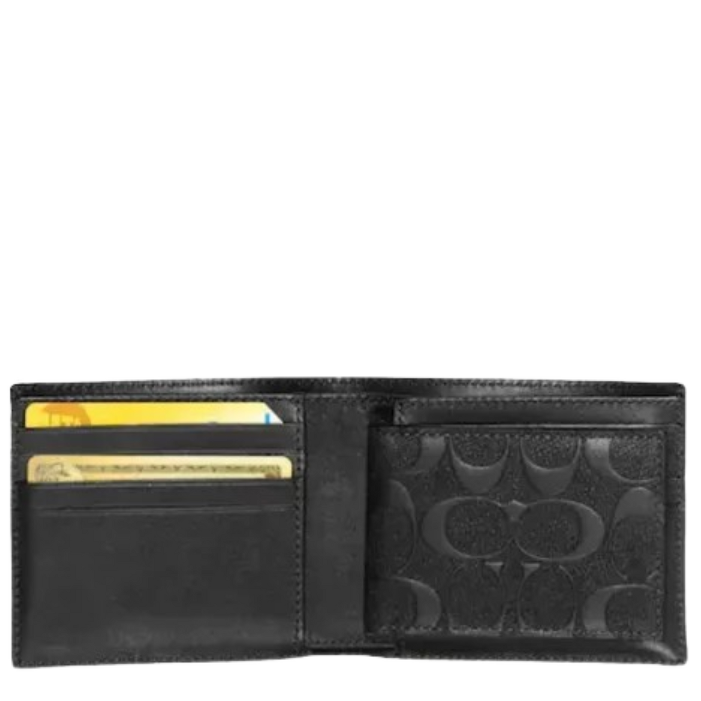 Cartera Coach 3 In 1 Wallet In Signature Leather Black