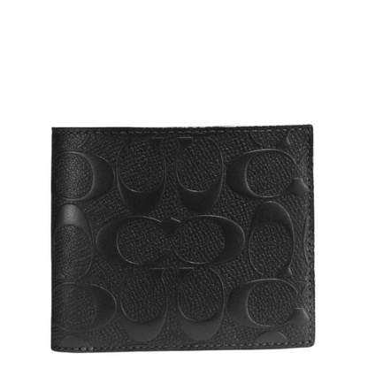 Cartera Coach 3 In 1 Wallet In Signature Leather Black