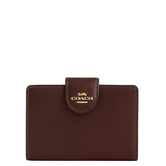 Cartera Coach Medium Corner Zip Wallet Maple