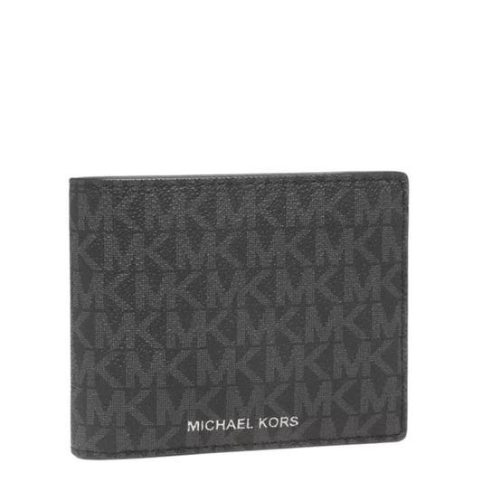 Cartera Michael Kors Cooper Billfold Wallet With Passcase Logo Black